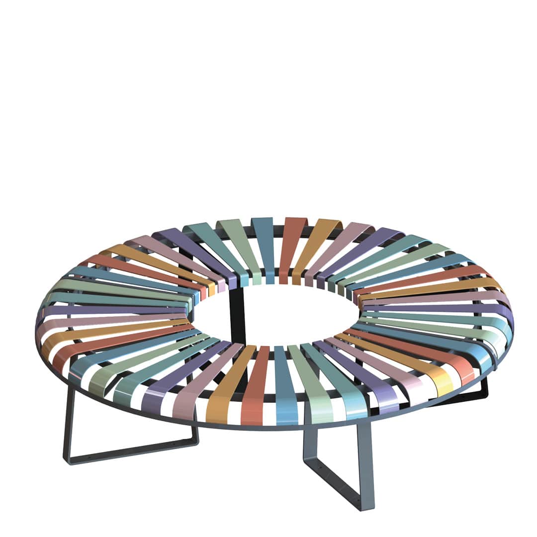 ATECH Banquette circulaire PASTELjpg