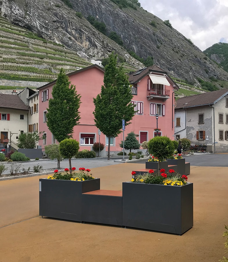 Aménagement voirie jardin urbain OASIS