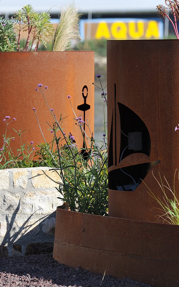 Découpe laser acier corten stabilisé