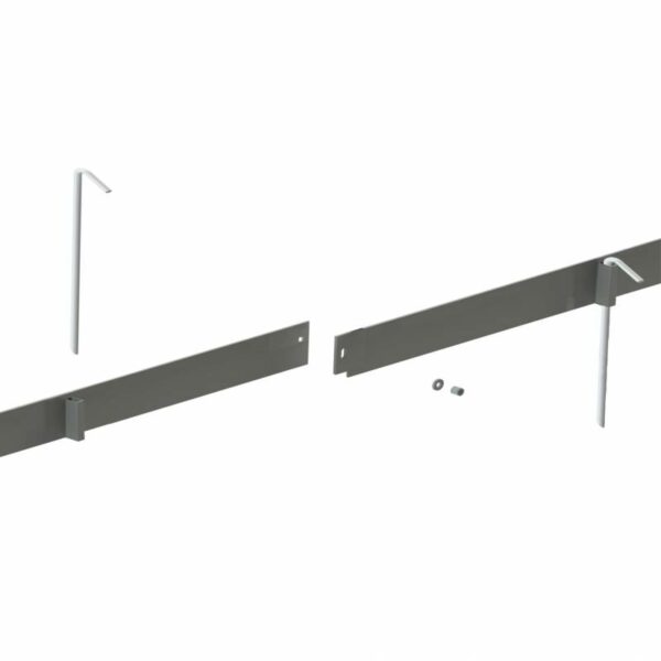 bordure droite en aluminium brut 3 ml 1