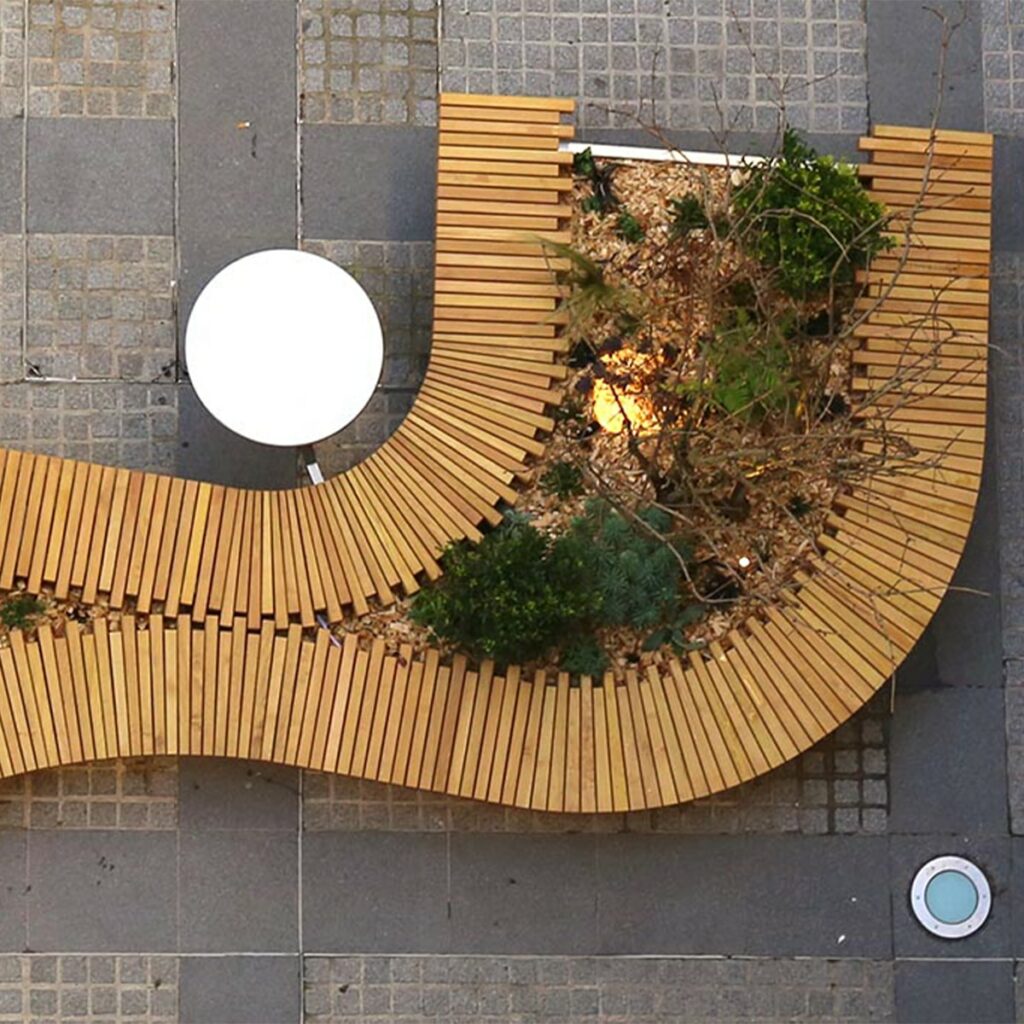 Installation und Begrünung des Édouard-VII-Passages