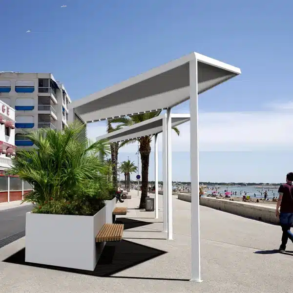 atech jardin urbain pergola equinoxe in situ