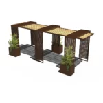 atech pergola helios modele 1 vue 3d modele 5 vue 3d vegetalisee