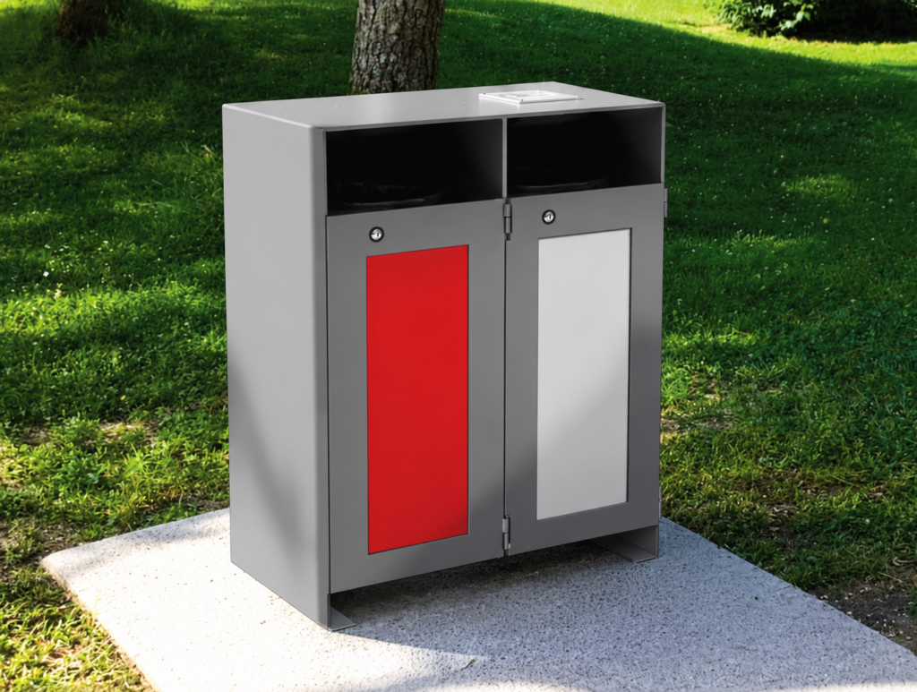 Public Trash Can - Dualis