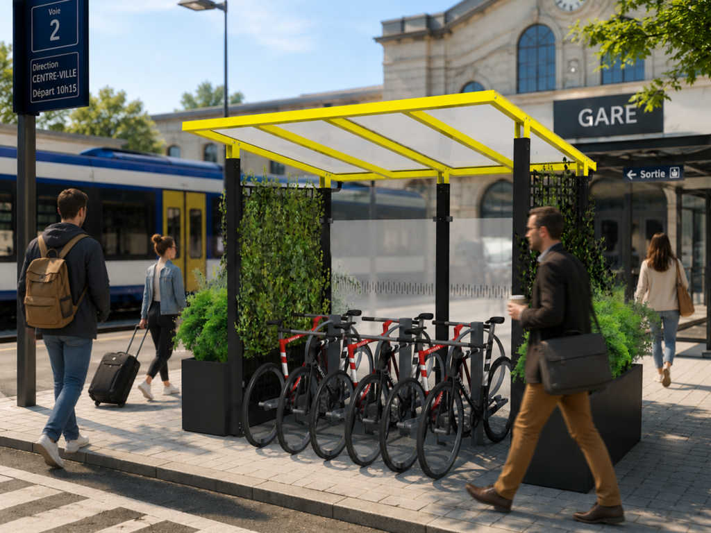 Abri vélo Be’MAX végétalisé